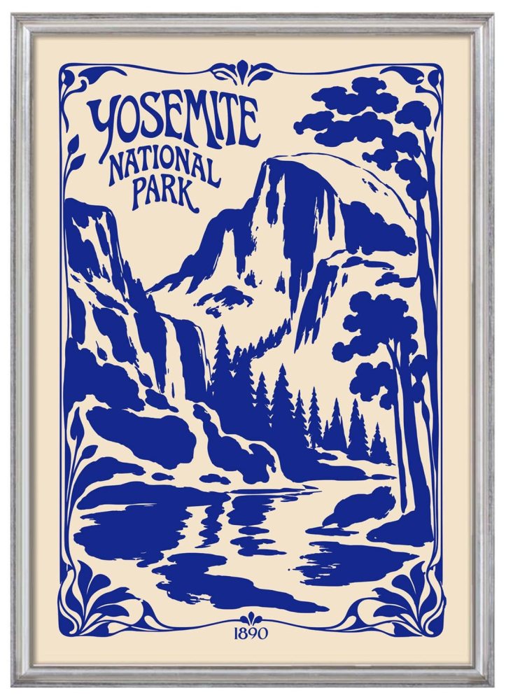 Yosemite National Park Landscape Poster Print