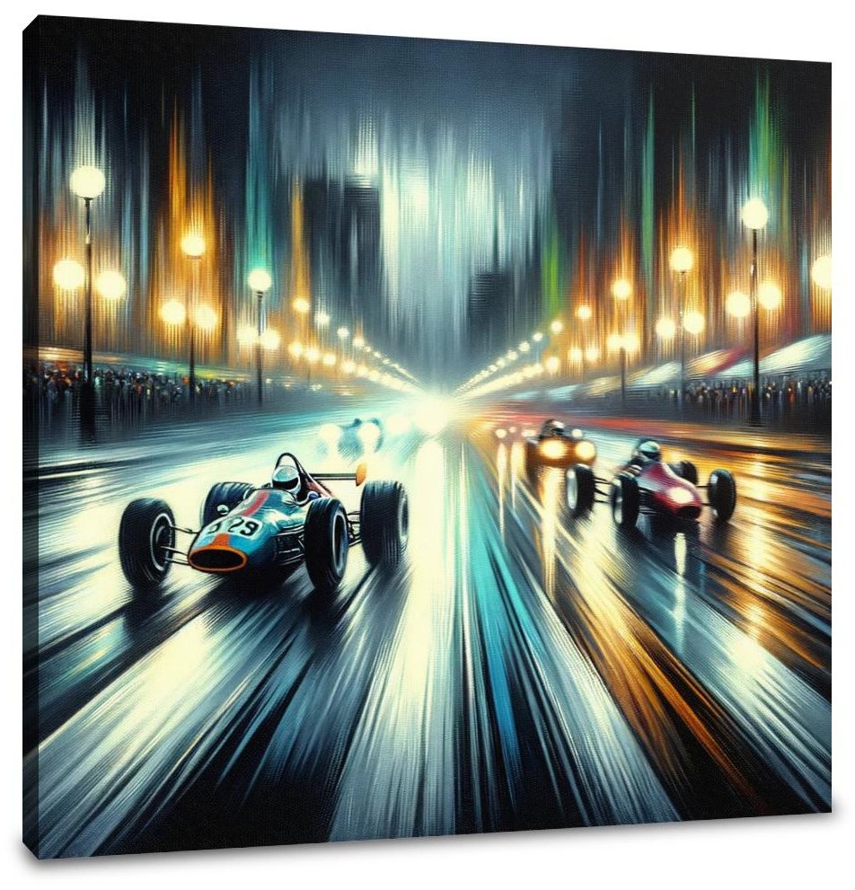 Nighttime Street Racer Canvas