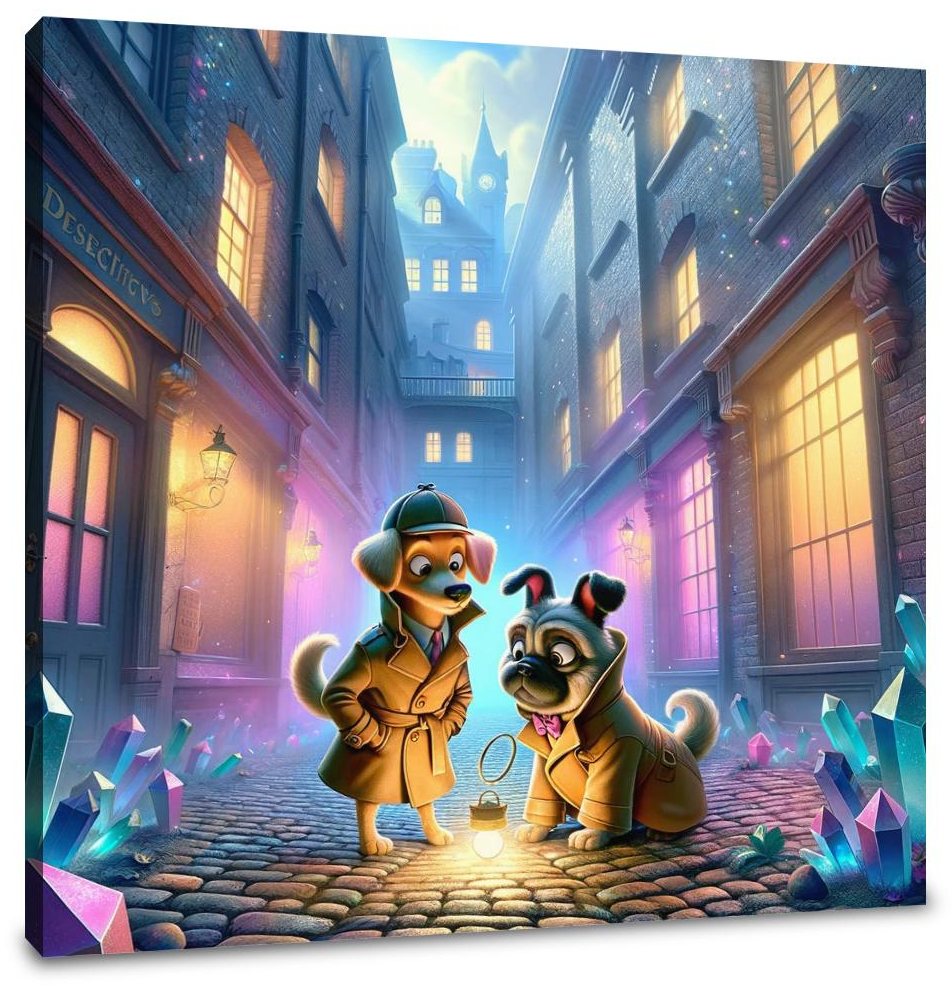 Detective Paws Canvas