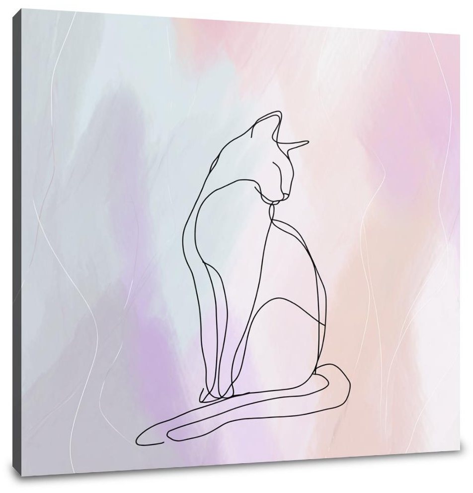 Serene Feline Canvas