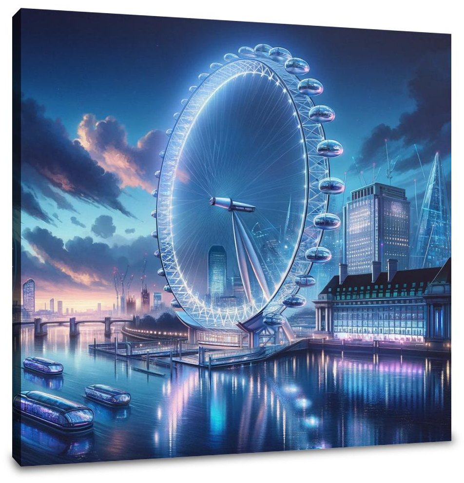 Futuristic London Eye Canvas