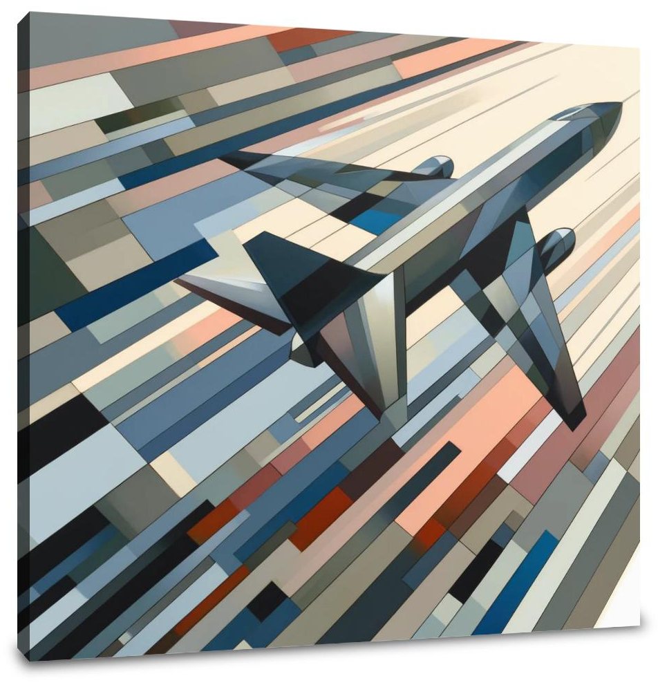 Abstract Flight Patterns Canvas