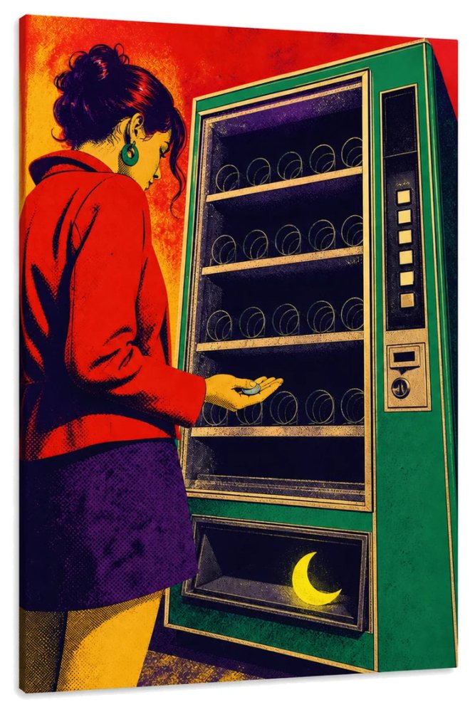 Buying The Moon Canvas