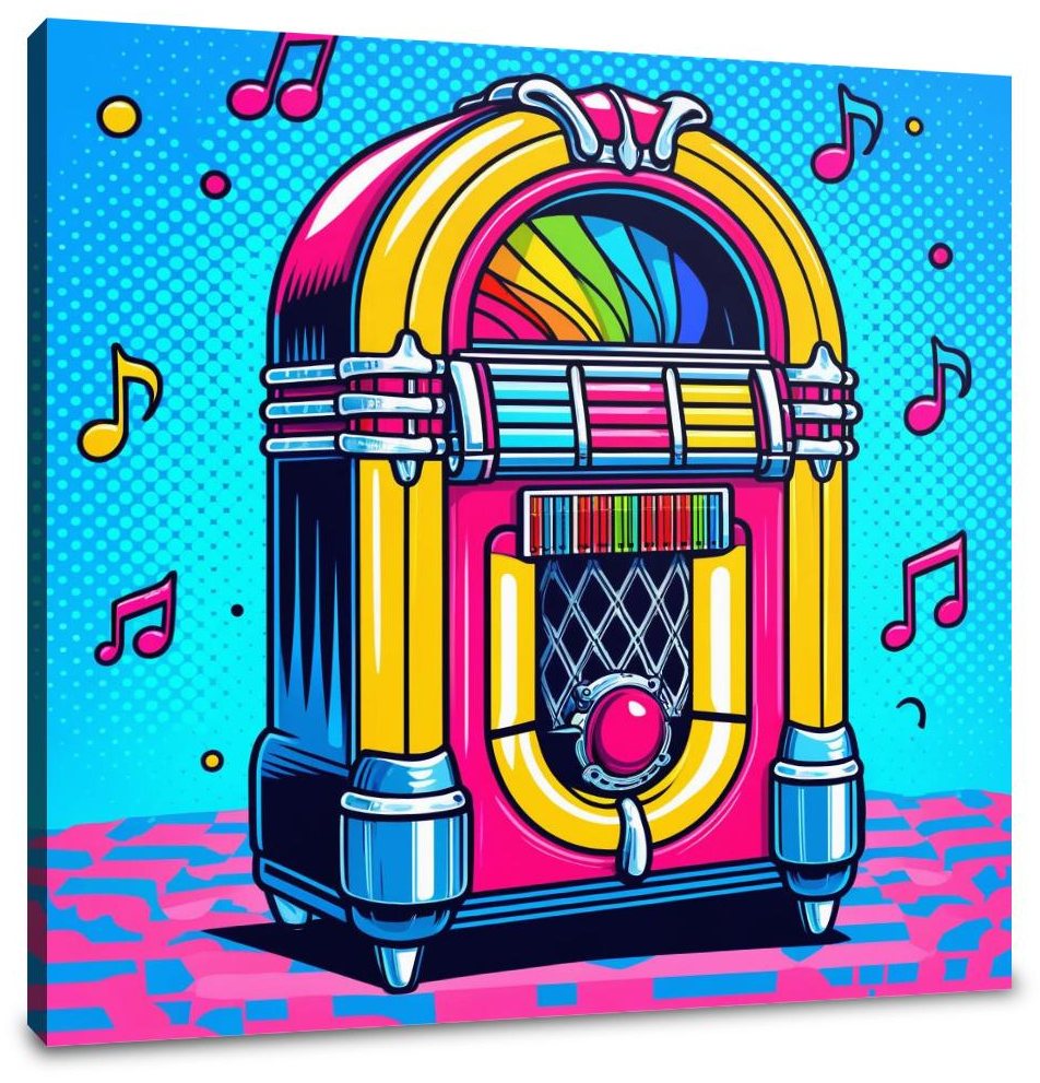 Retro Jukebox Canvas