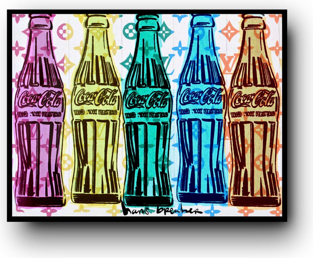 Fashion bottle pop art