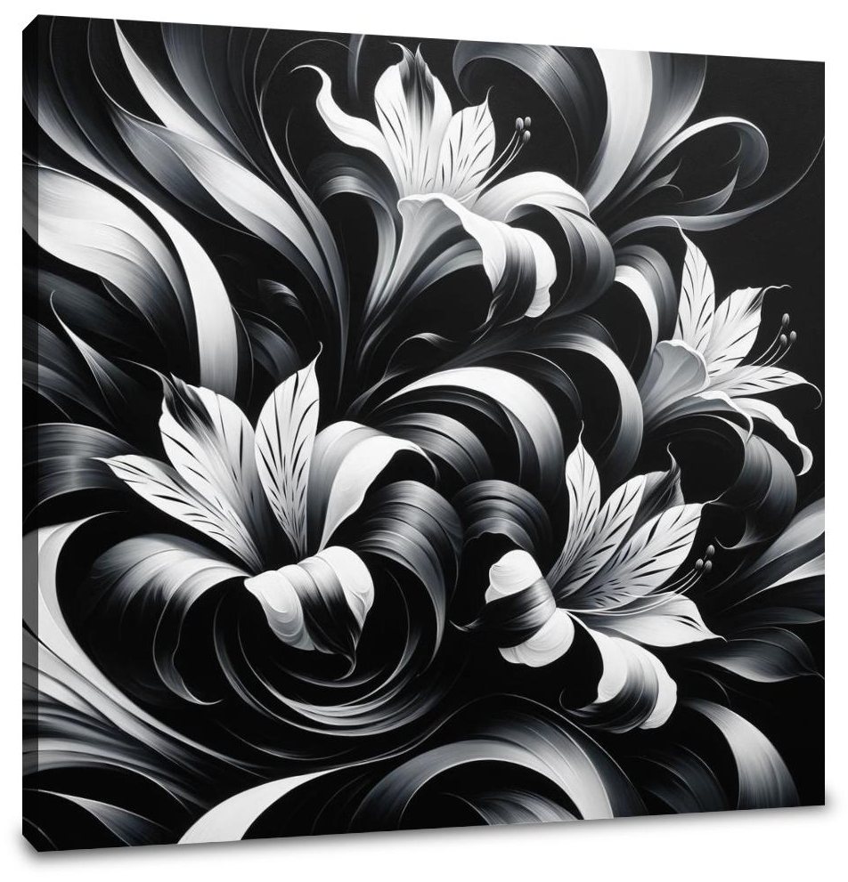 Flowing Alstroemeria Canvas
