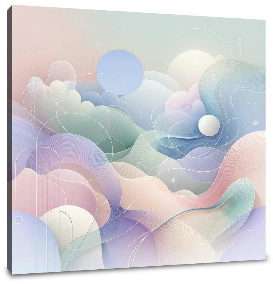 Serene Pastel Whisper Canvas