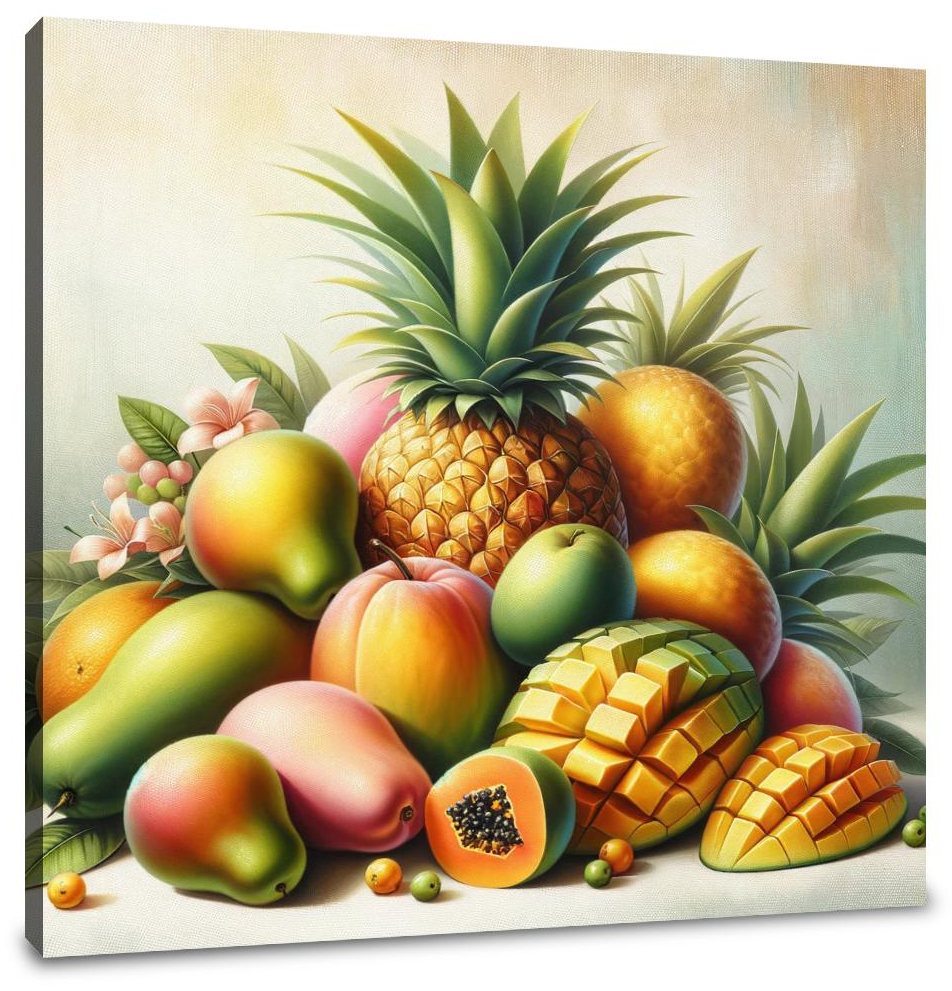 Tropical Fruit Serenade Canvas