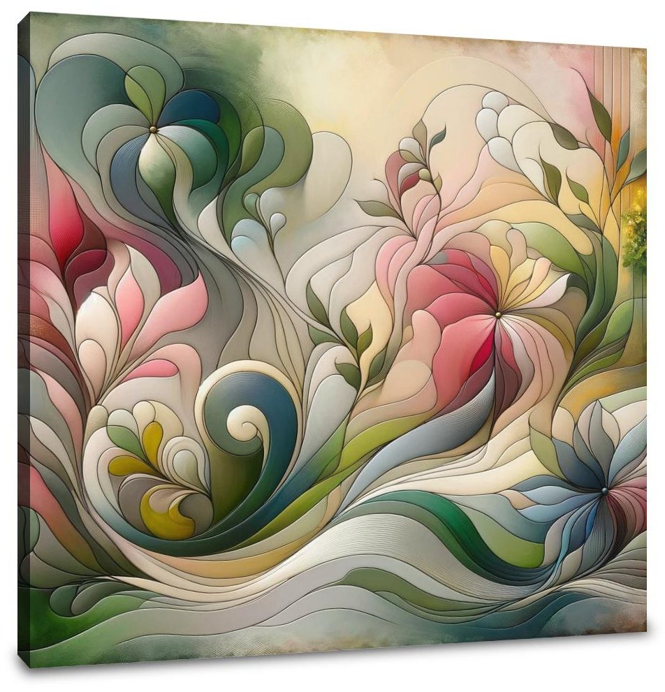 Blooming Abstraction Canvas
