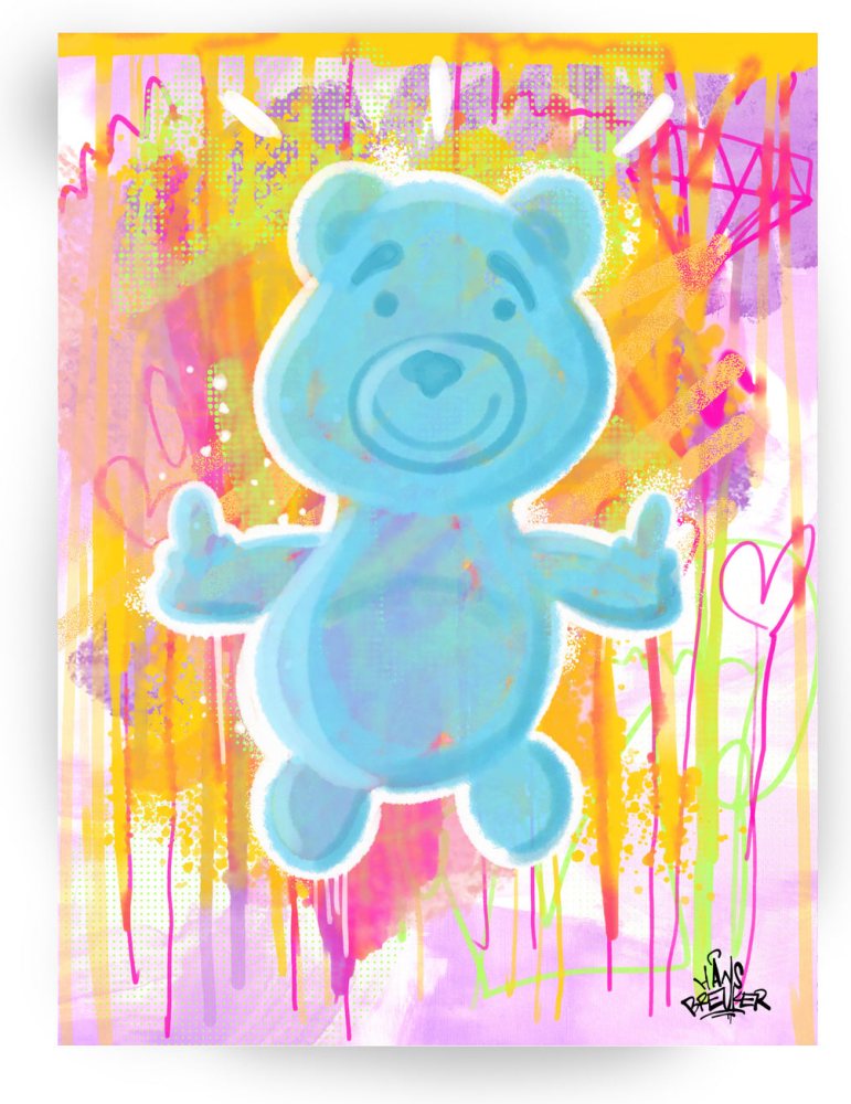 Teddybär-Straßenkunst