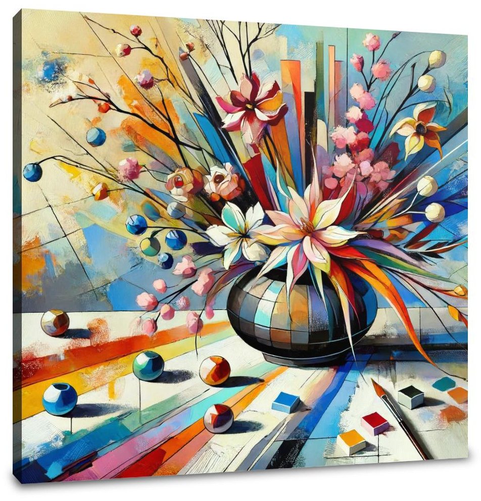 Abstract Ikebana Canvas