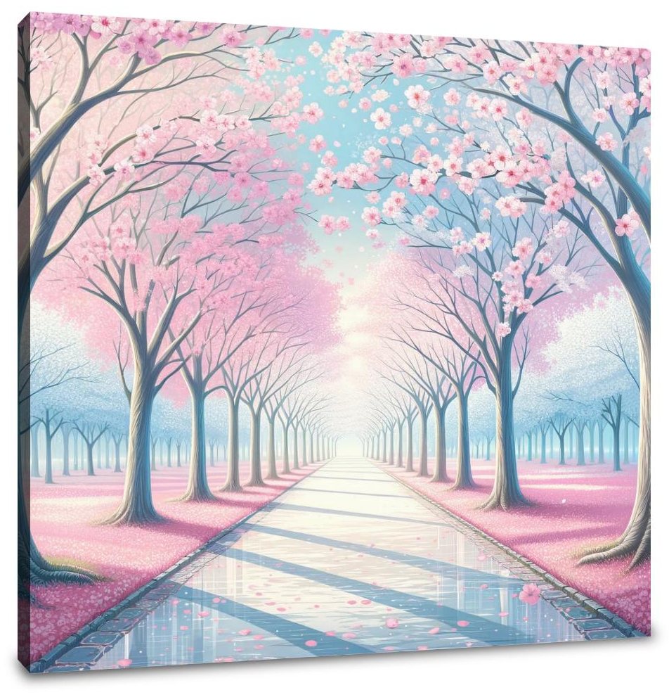 Cherry Blossom Pathway Canvas