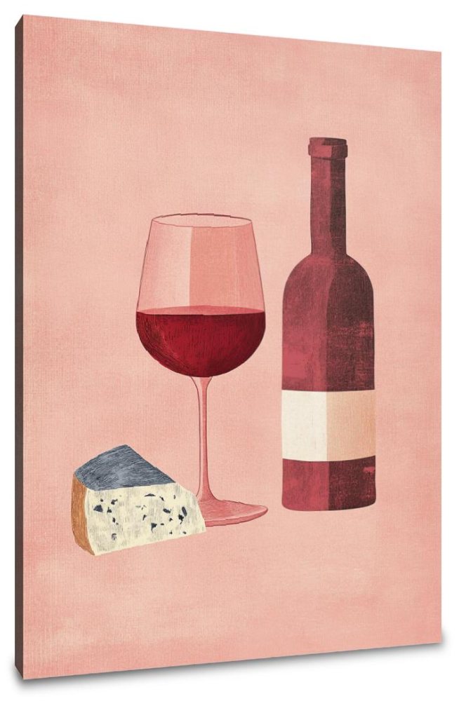 Wine and Cheese Canvas