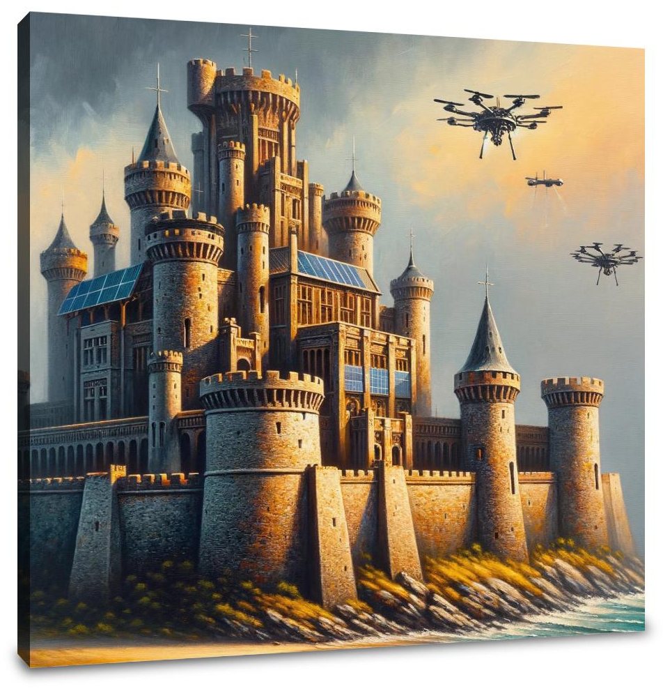 Tomorrow's Castle Sunrise Canvas