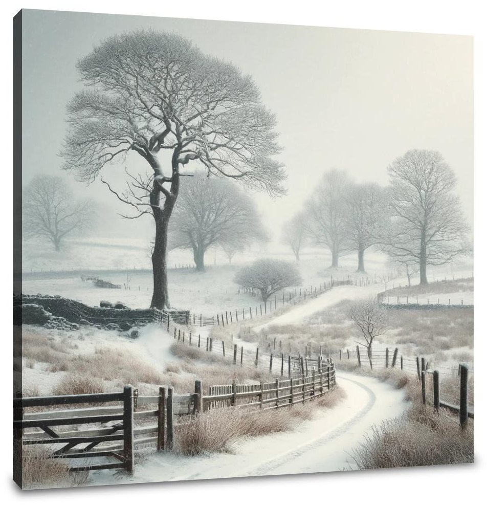 Winter Countryside Canvas