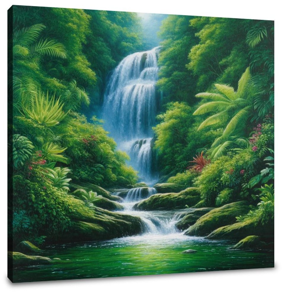 Rainforest Cascade Canvas