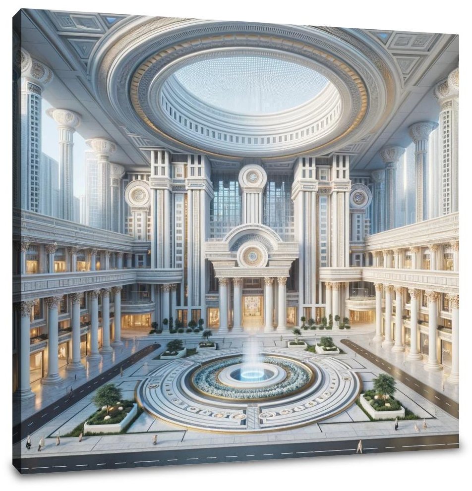 Neo-Future Elegance Canvas