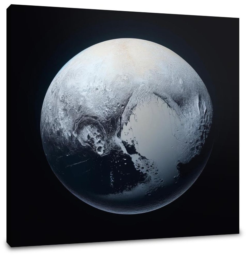 Pluto's Cosmic Isolation Canvas