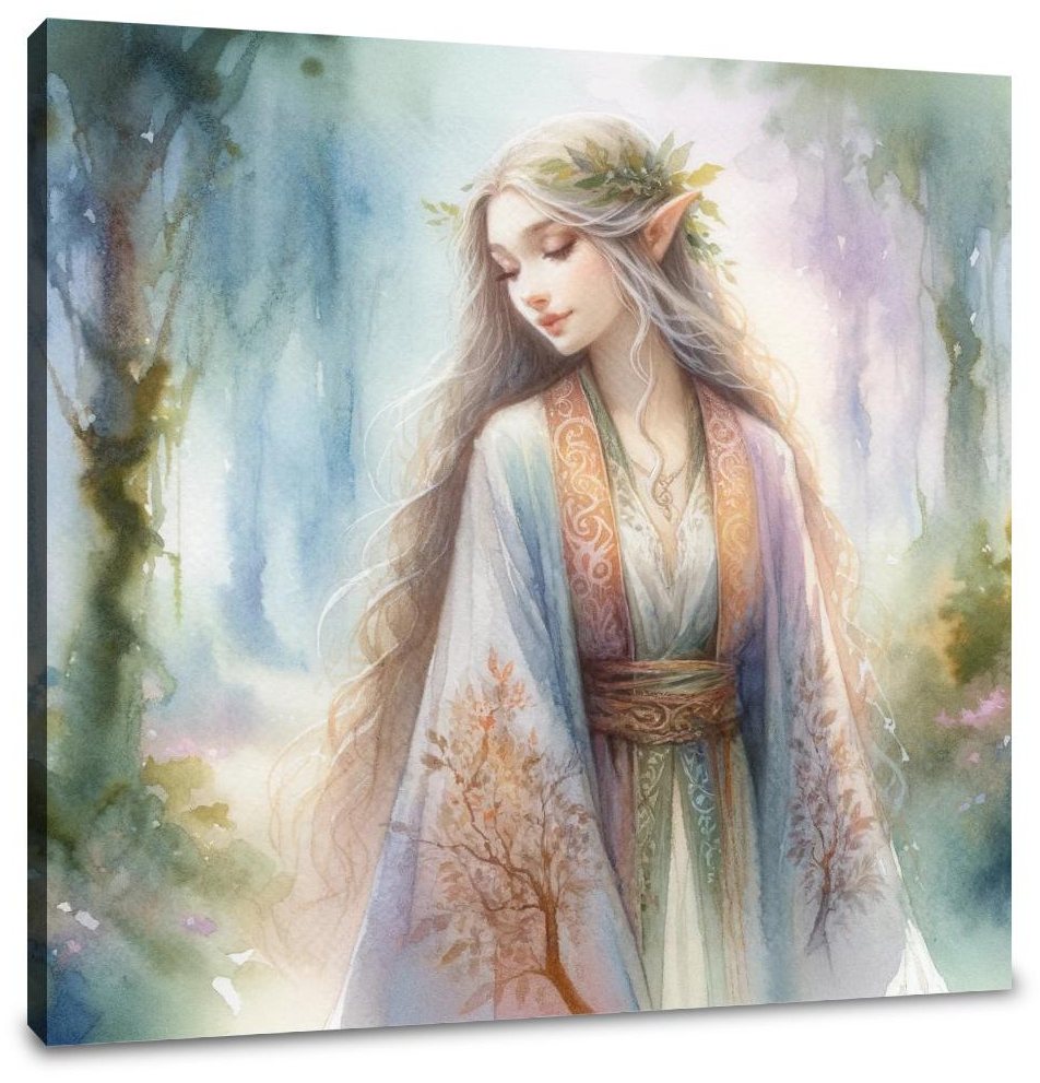Mystic Forest Elf Canvas