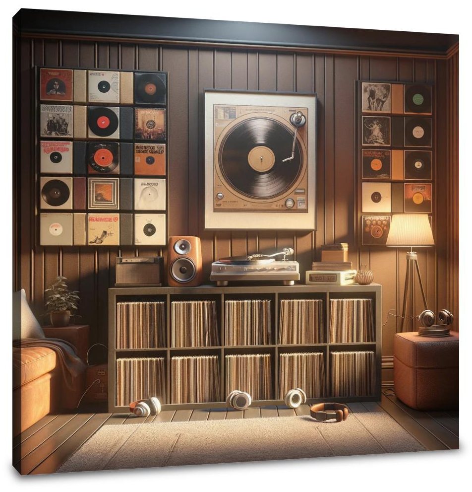 Vinyl Nostalgia Canvas