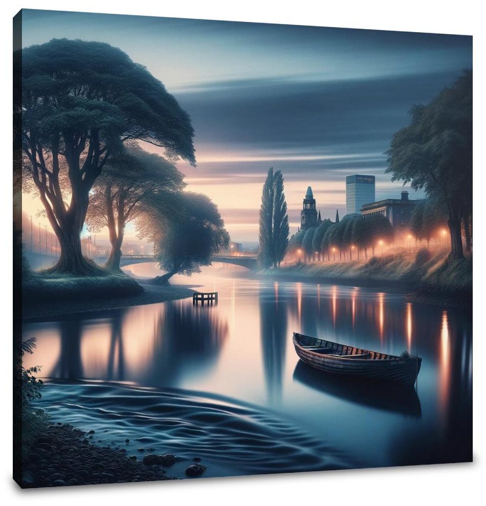 Belfast Whispers of the Lagan Canvas