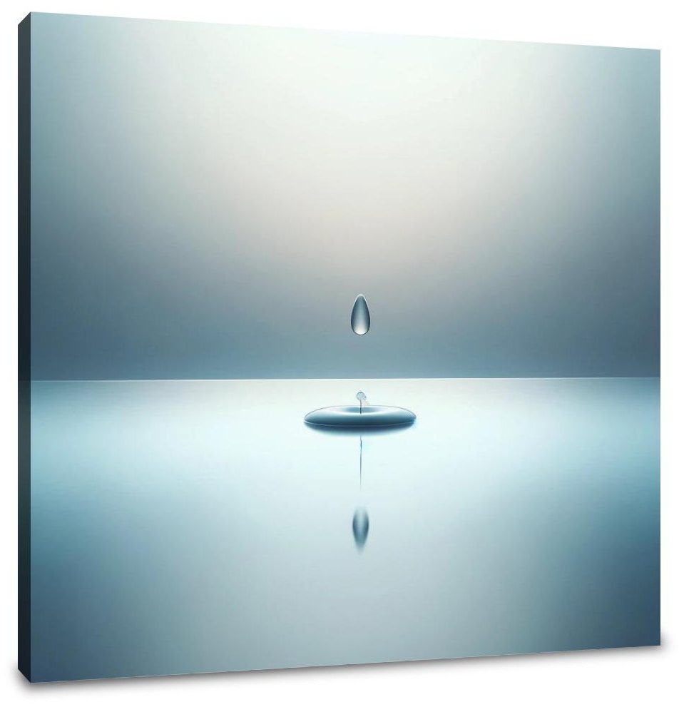 Serene Droplet Canvas