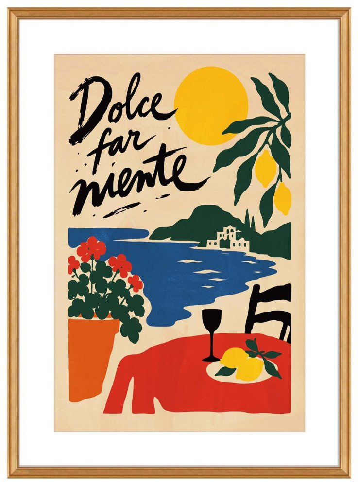 Amalfi Coast Italy Travel Wall Art Print