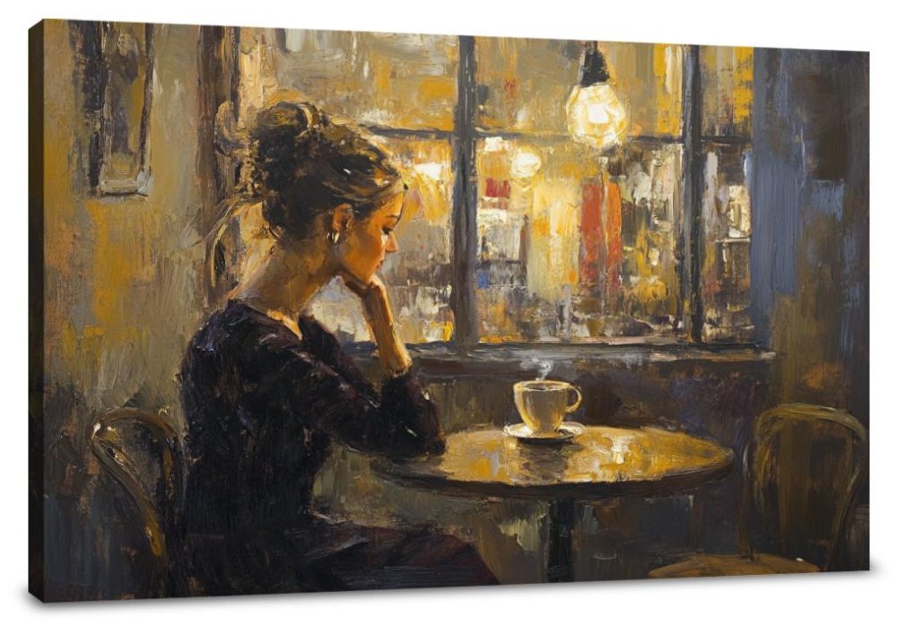 Dusk Coffee Moments Canvas