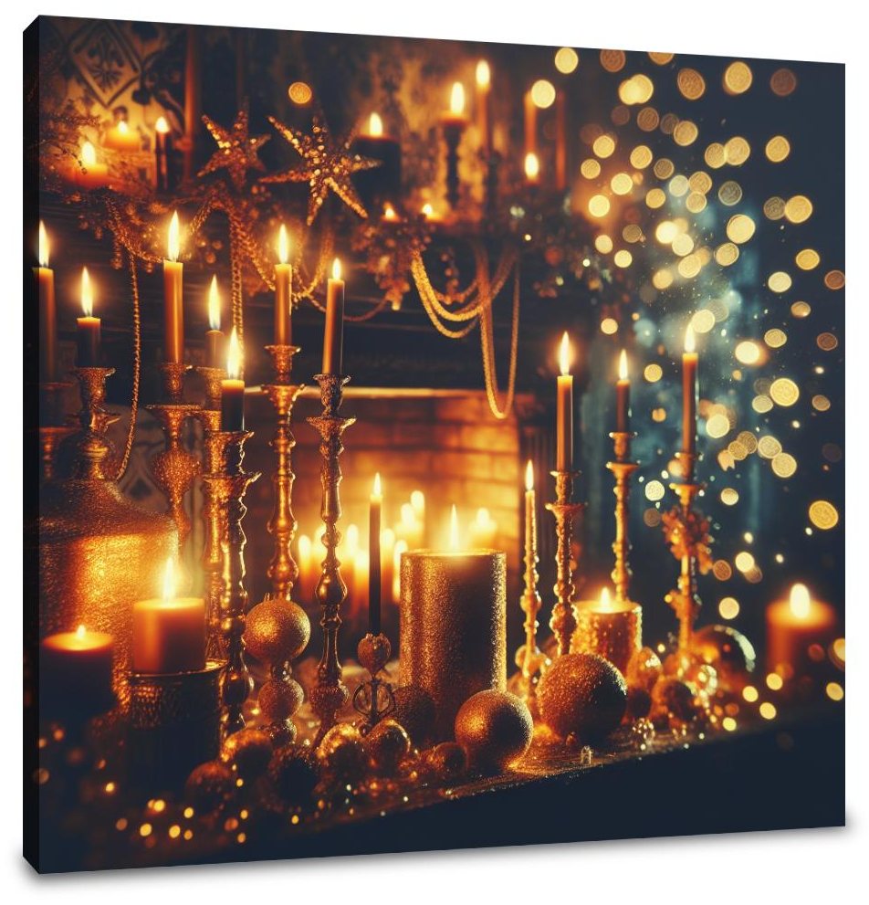 Enigmatic Festive Night Canvas