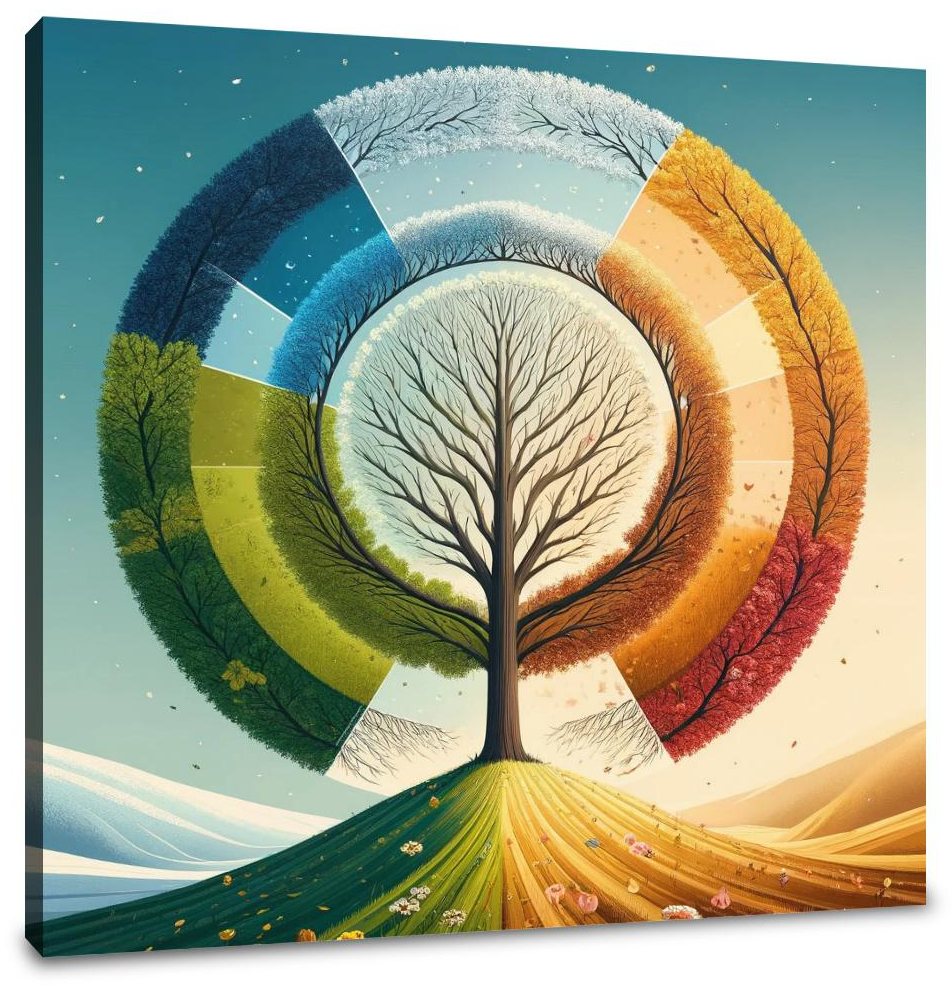 Cycle of Seasons Canvas