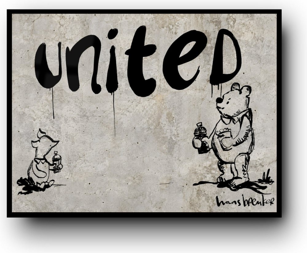 Winnie the pint is banksy United