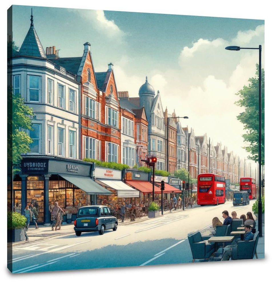 Uxbridge Road Ealing Canvas