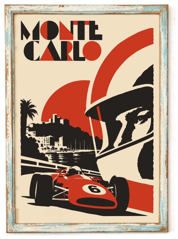 Monte Carlo Racing Poster Print