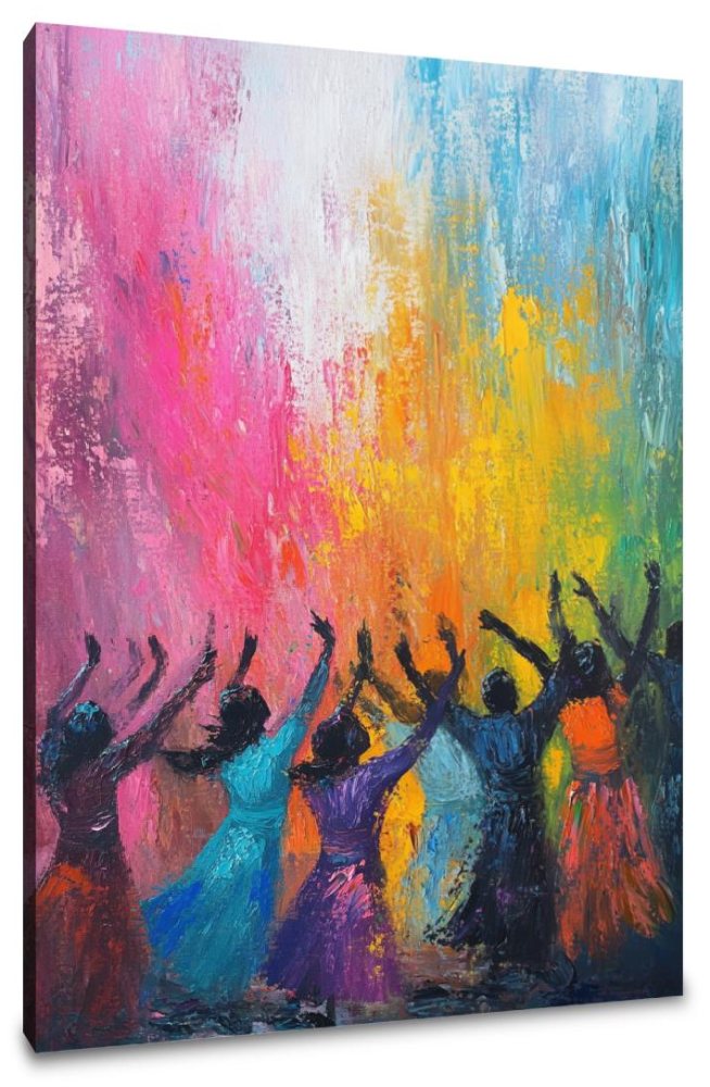 Dancing Colours Canvas