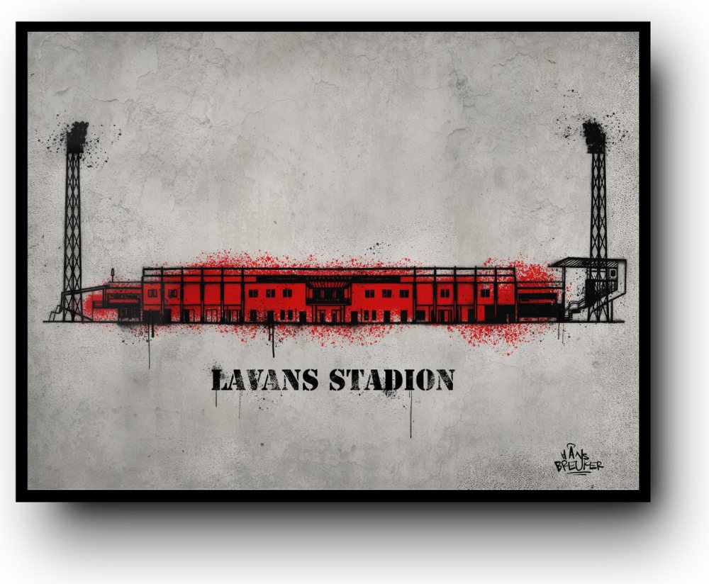 Lavans stadium Helmond sport stencil art