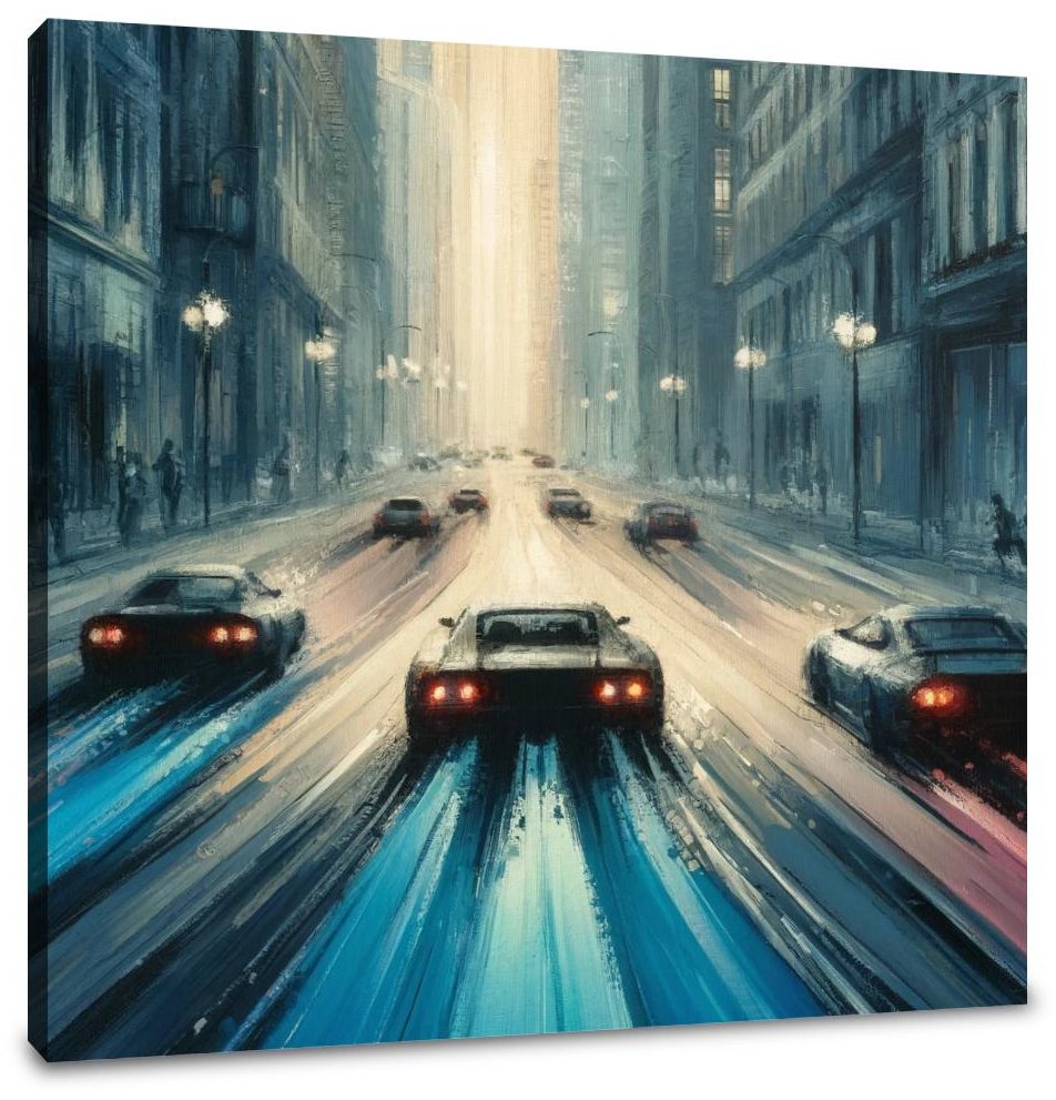 Rivals in the Narrow City Canvas