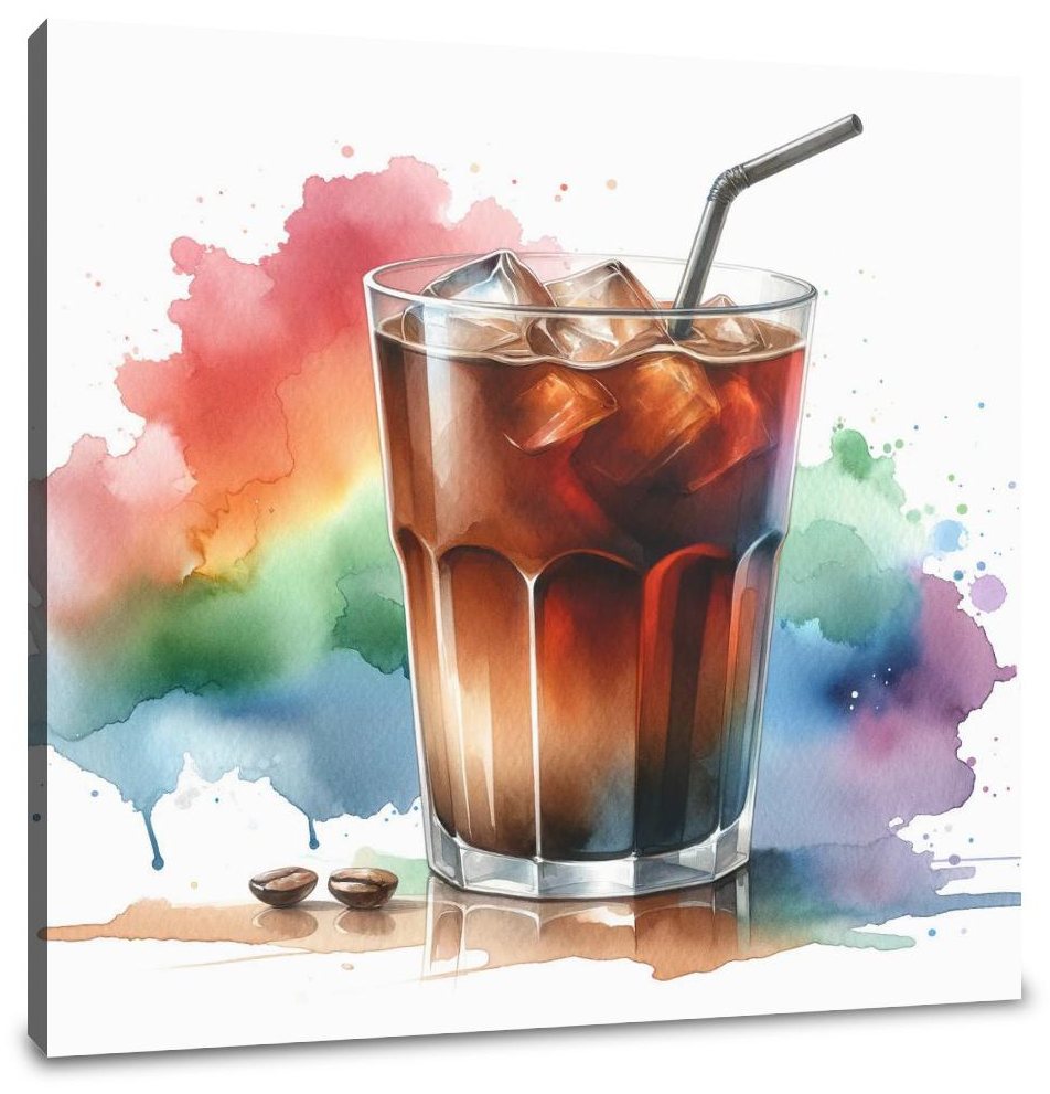 Abstract Spectrum Cold Brew Canvas