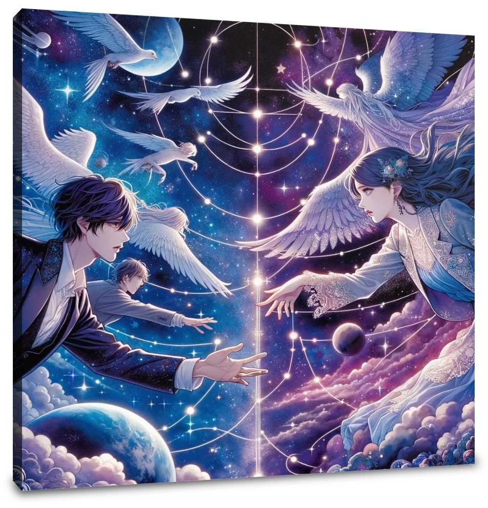 Stellar Love Embrace Canvas