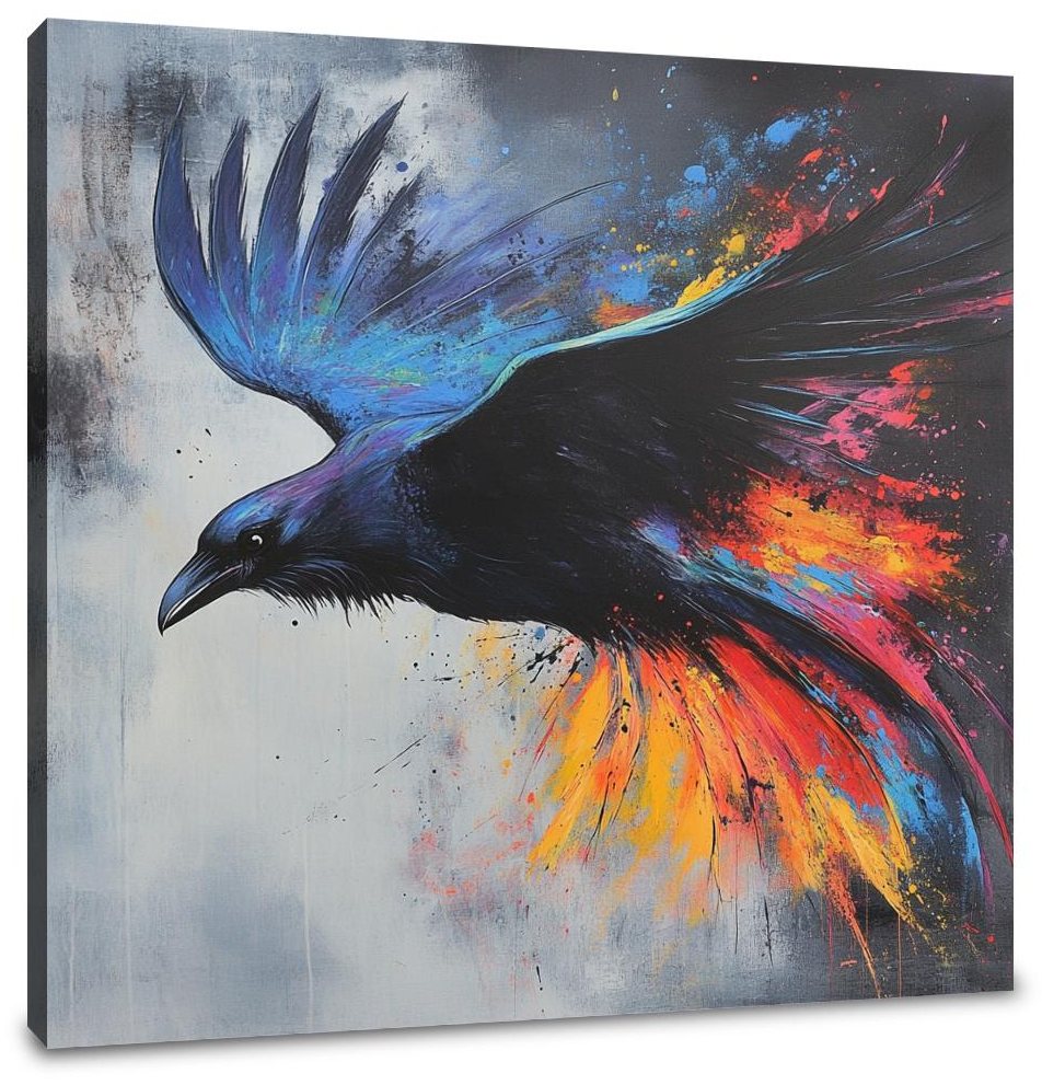 Majestic Raven Dance Canvas