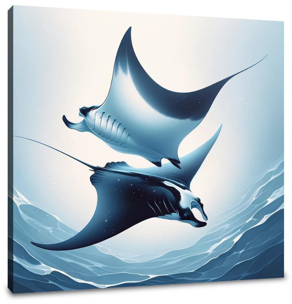 Blue Manta Ballet Canvas