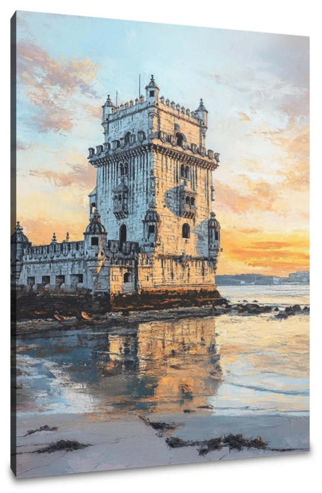 Belém Tower Sunrise Canvas