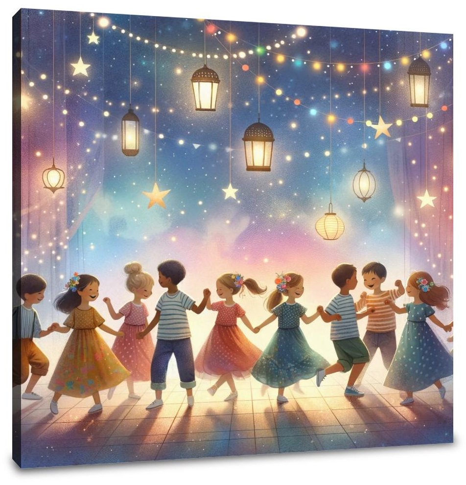 Starry Dance Party Canvas