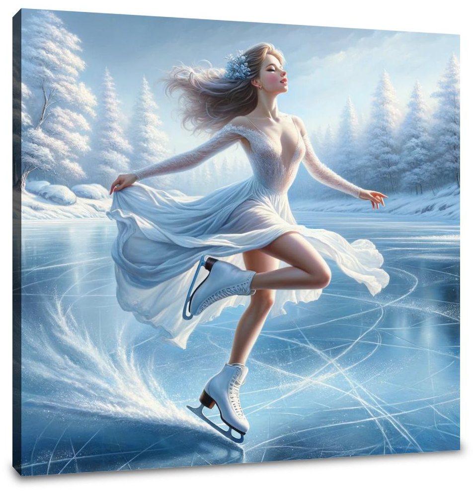 Elegant Ice Skater Canvas