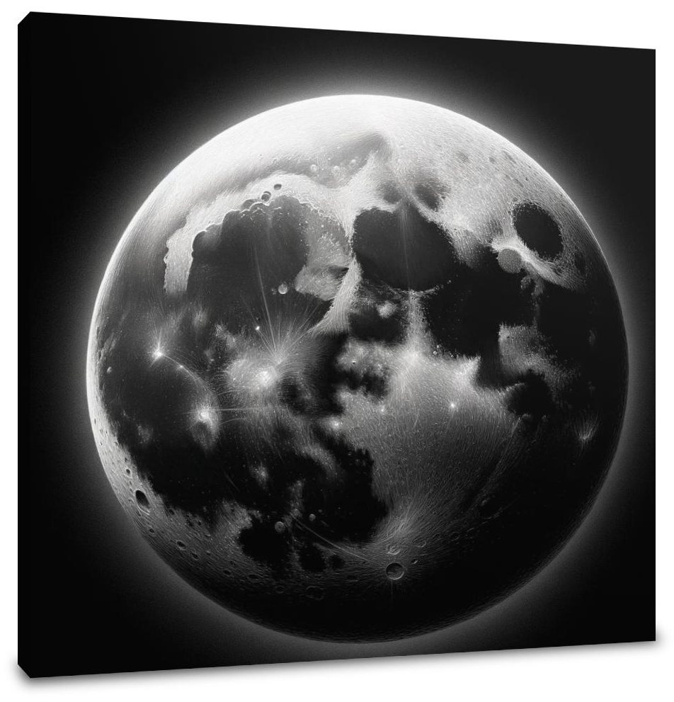Craters of Lunar Secrets Canvas