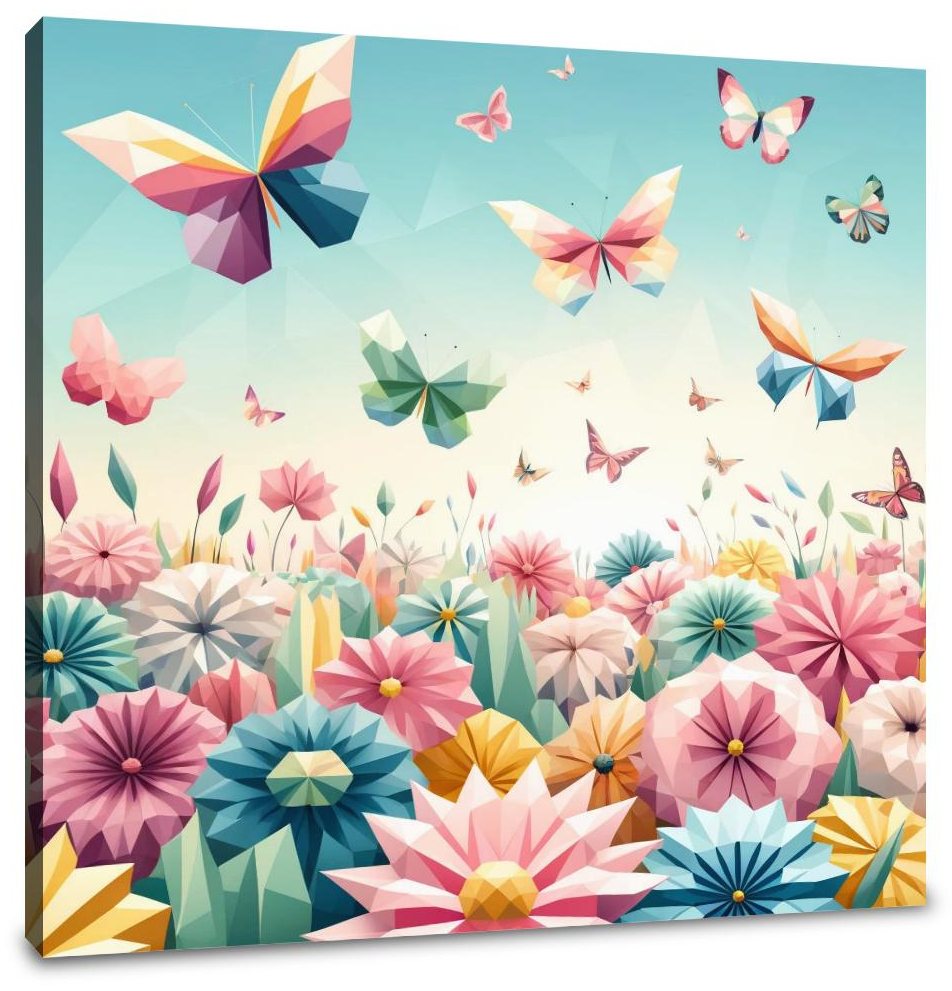 Butterfly Geometry Canvas