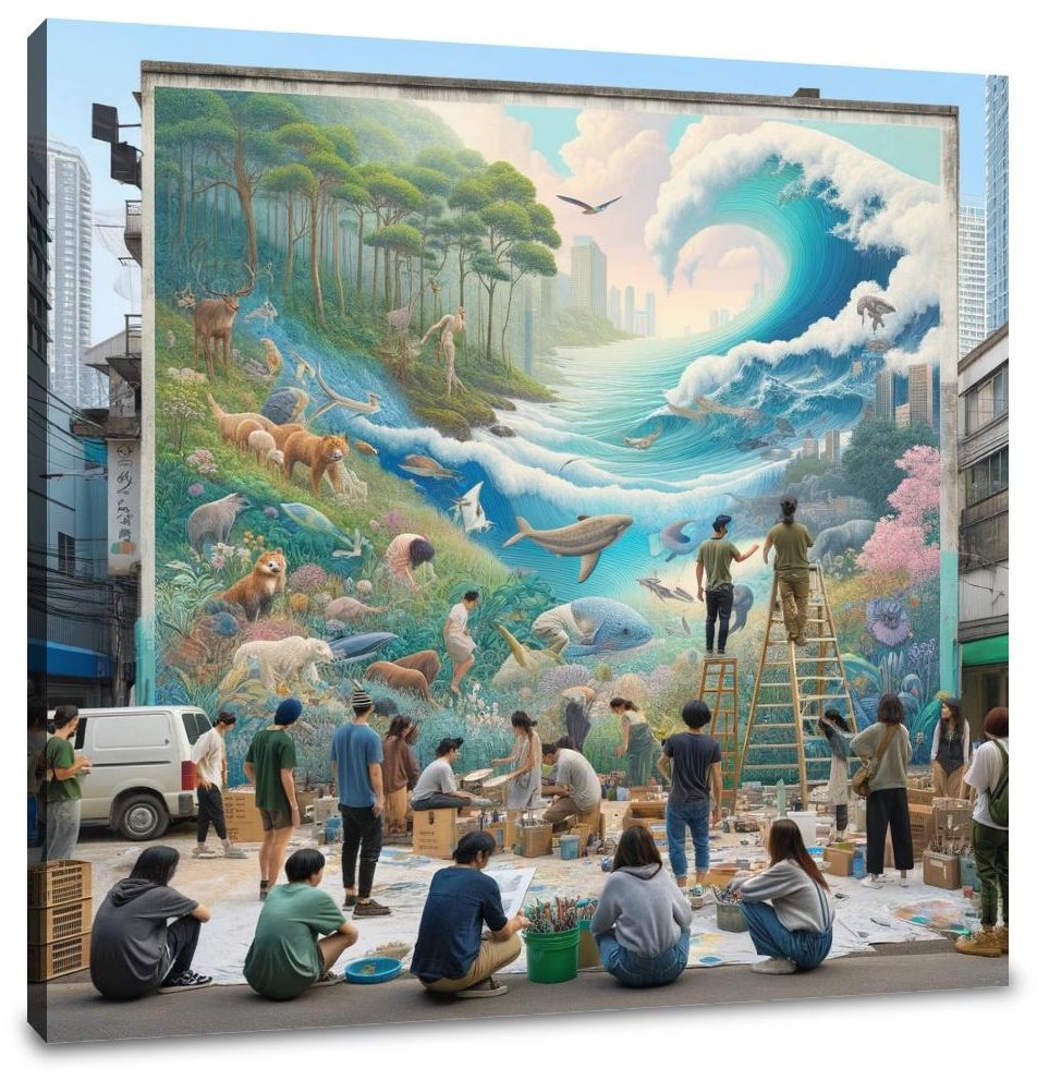 Nature's Mural Harmony Canvas