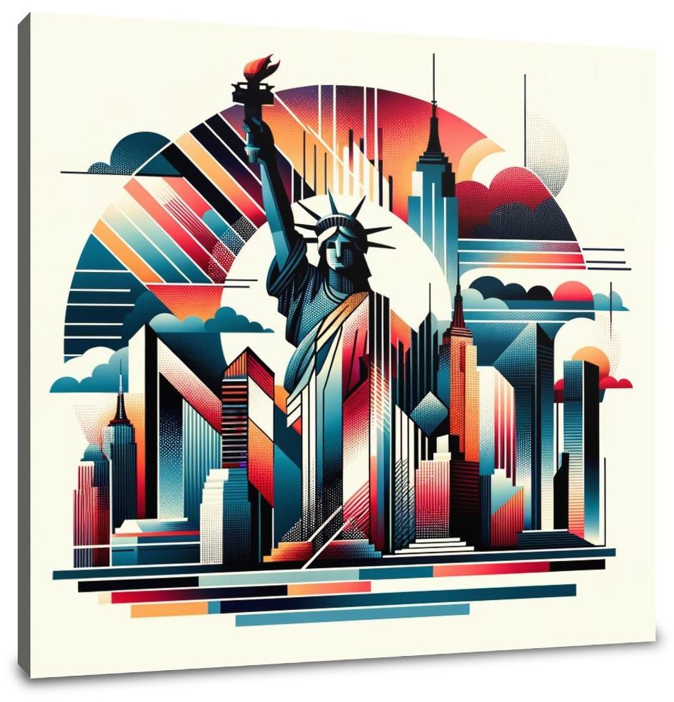 New York Beat Landscape Canvas