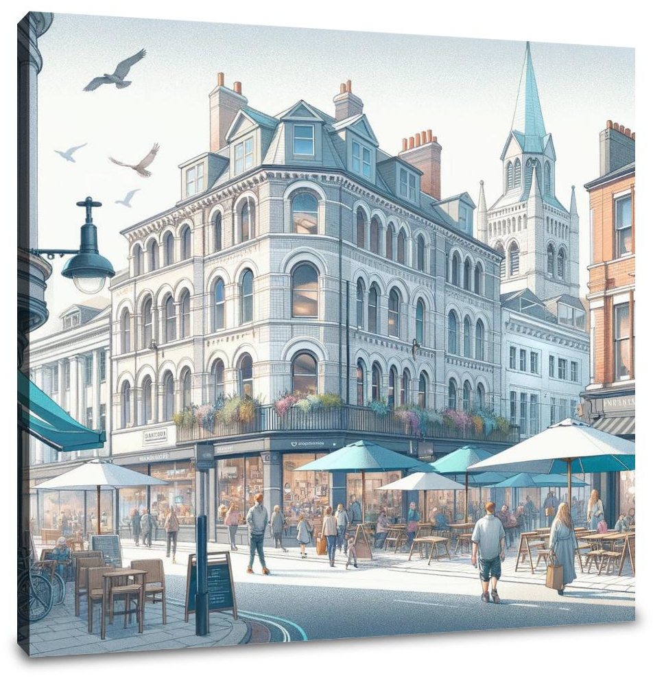 Above Bar Street Canvas