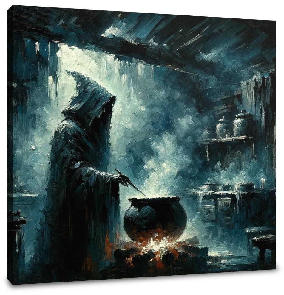 Arcane Brew Witch Canvas