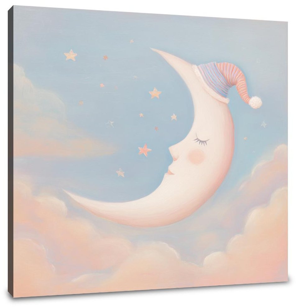 Sleeping Moon Dream Canvas